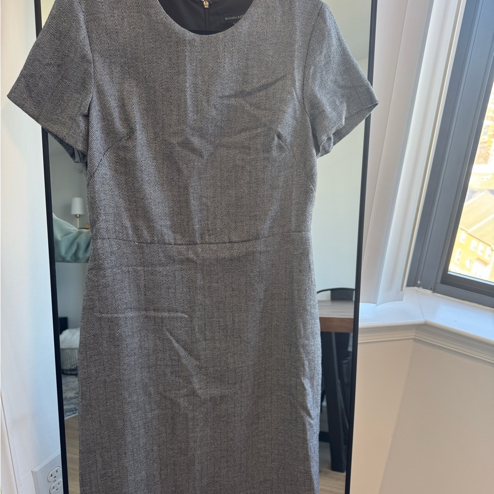 Banana Republic Charcoal Midi Dress